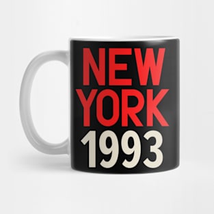 Iconic New York Birth Year Series: Timeless Typography - New York 1993 Mug